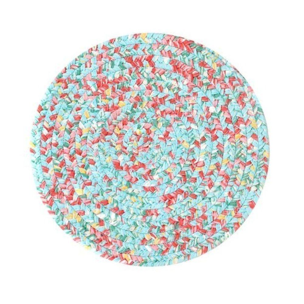 The Pioneer Woman Vintage Floral Reversible Round Braided Placemat Set of 2